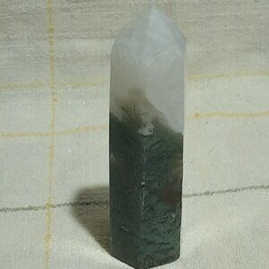 Moss Agate Tower Point